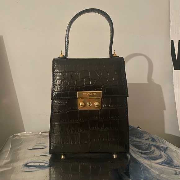 Brand new rogani croc leather mini bag